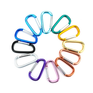 Conception durable et améliorée – Ensemble de mousquetons à anneau en D en aluminium de 3 po pour le camping en plein air et l'utilisation d'un porte-clés