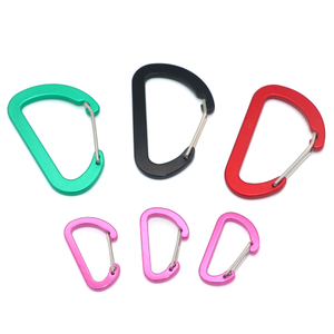 Mousquetons multi-usages pour la pêche, paquet de 10 petits mousquetons de 2.7 pouces, Mini porte-clés en aluminium