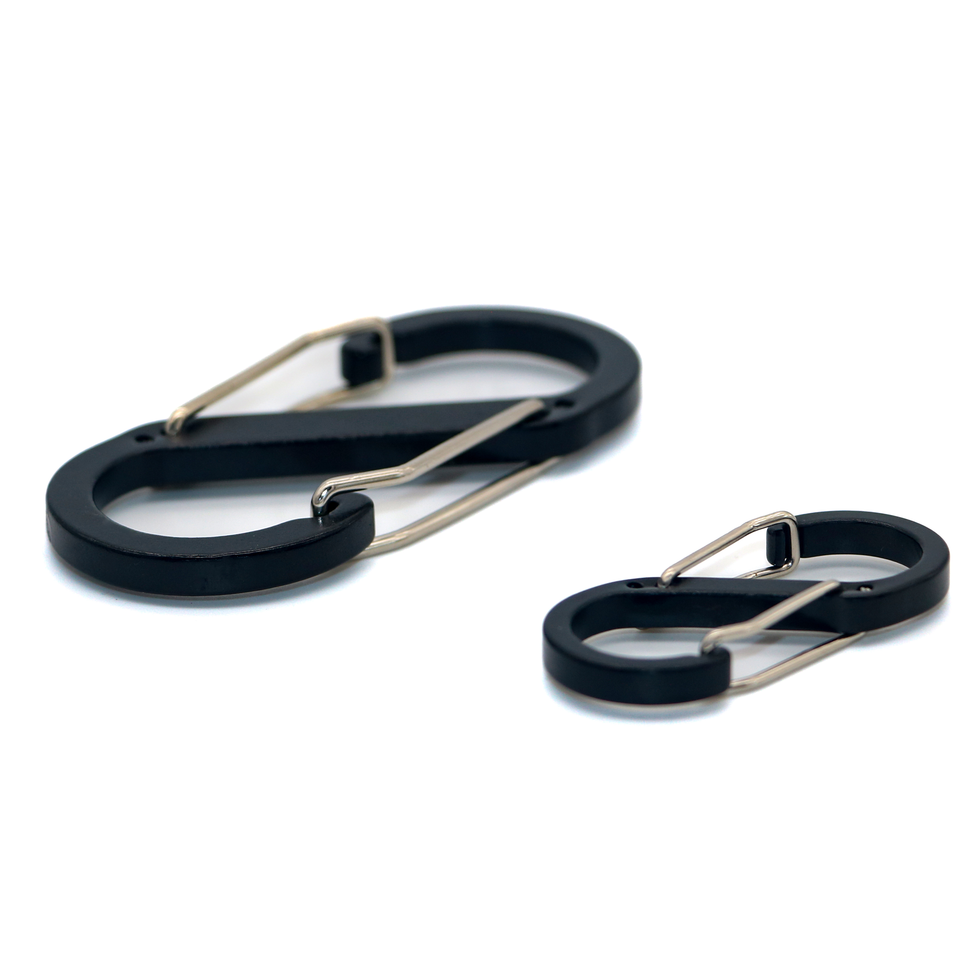 Clips de fermeture éclair antivol, 10 pièces, mousqueton coloré, porte-clés, pour Camping, pêche, voyage, Sports de plein air