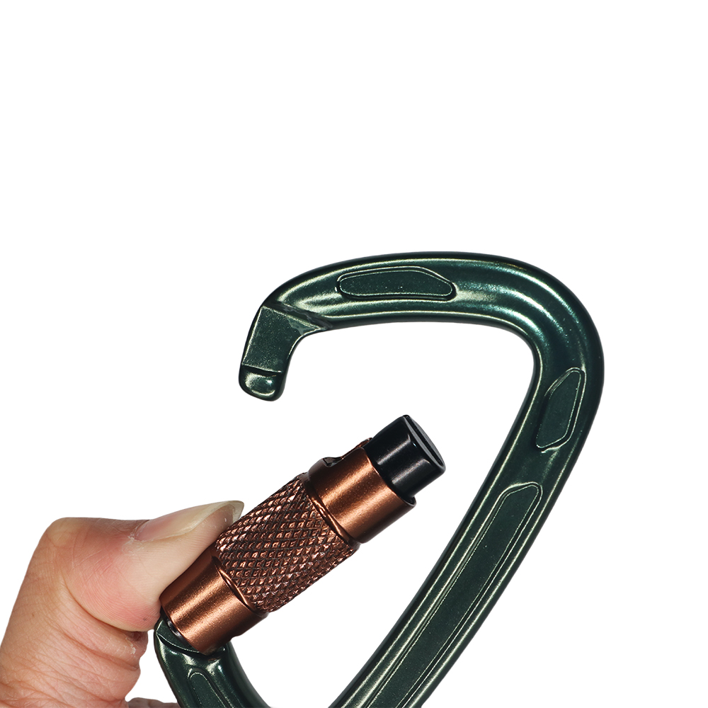 Mousquetons d'escalade professionnels robustes – Verrouillage automatique 25 kN