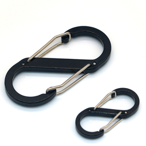 Clips de fermeture éclair antivol, 10 pièces, mousqueton coloré, porte-clés, pour Camping, pêche, voyage, Sports de plein air