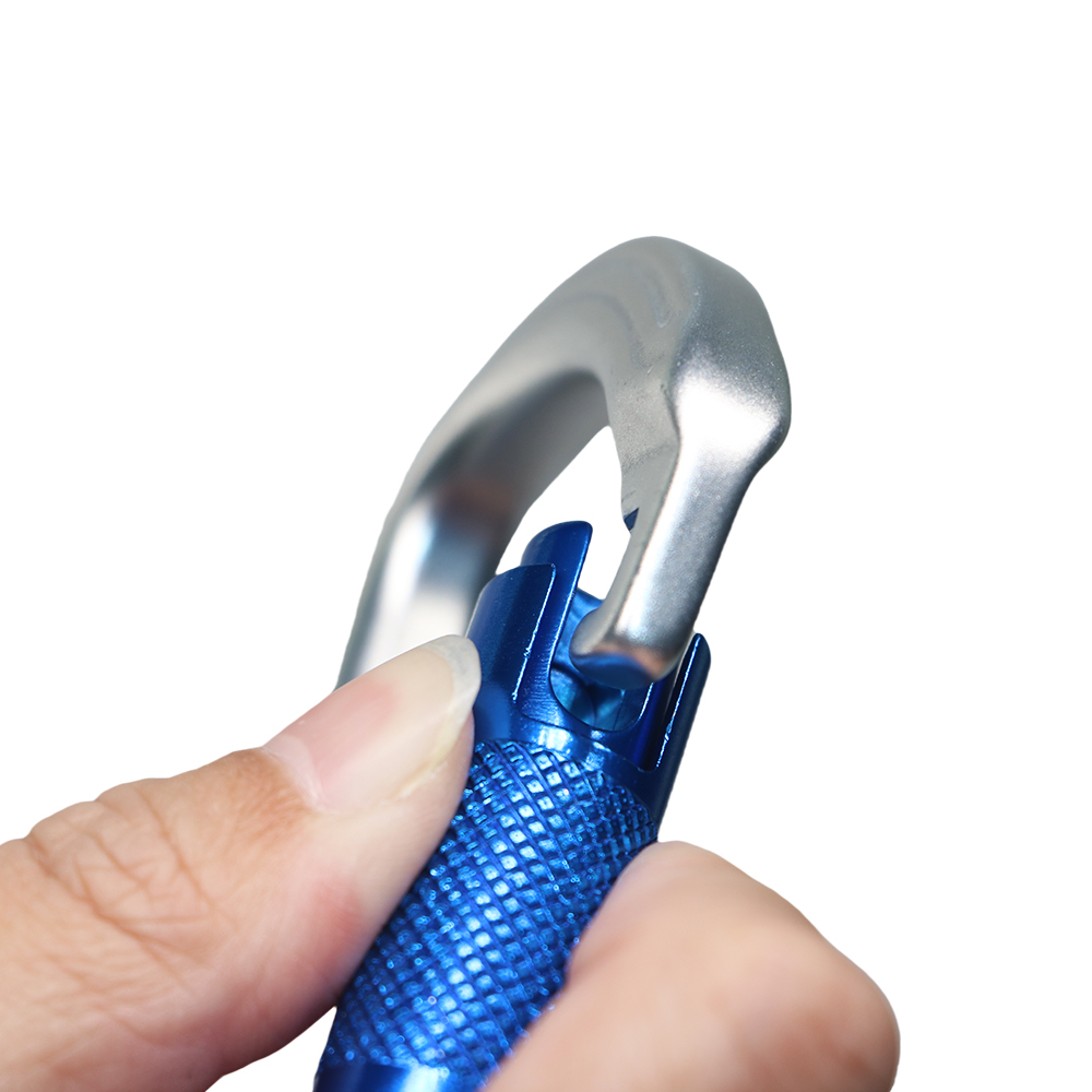 Mousquetons à verrouillage par torsion gris 27KN, ​​légers et robustes