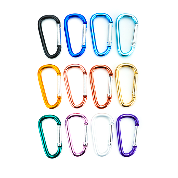 Conception durable et améliorée – Ensemble de mousquetons à anneau en D en aluminium de 3 po pour le camping en plein air et l'utilisation d'un porte-clés